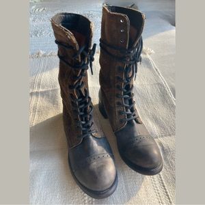 High Lace Up Boots